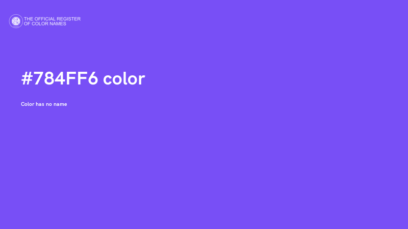 #784FF6 color image