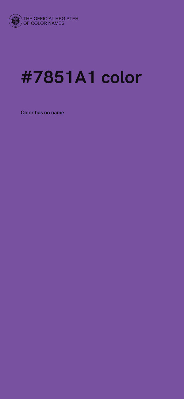 #7851A1 color image
