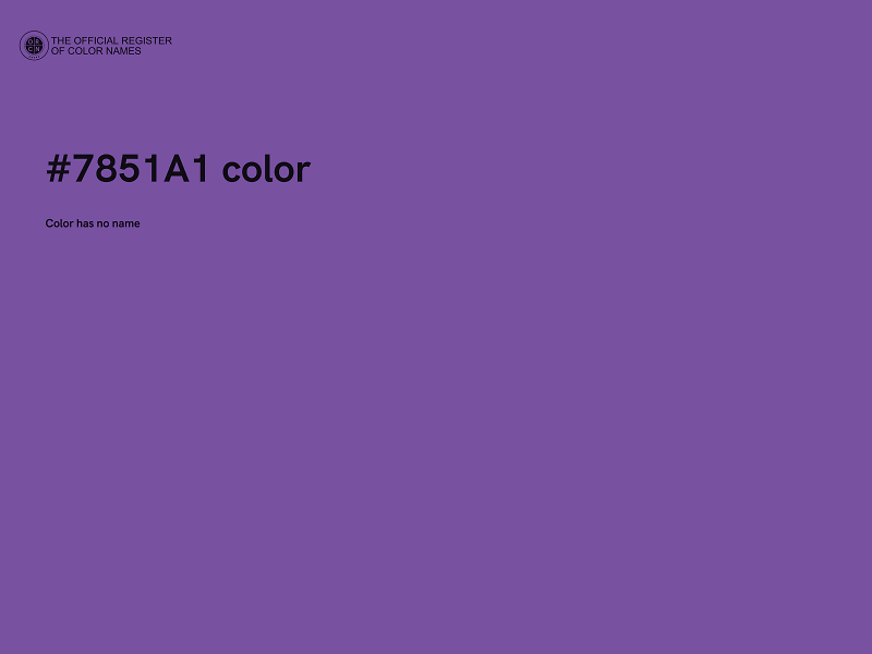 #7851A1 color image