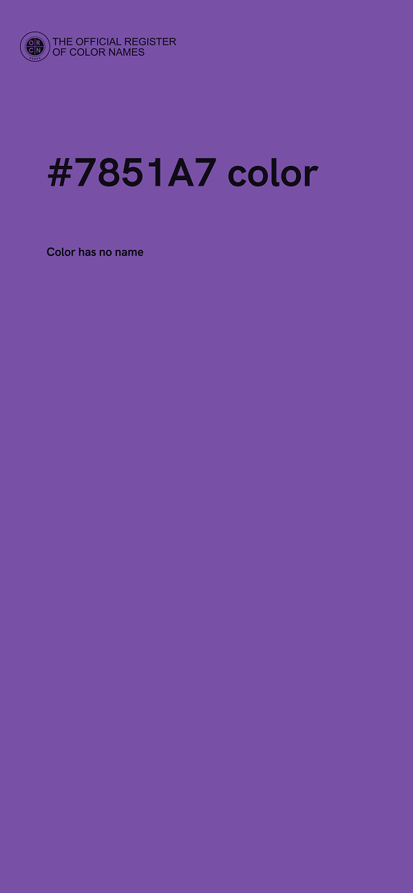 #7851A7 color image