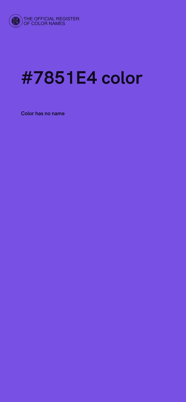 #7851E4 color image