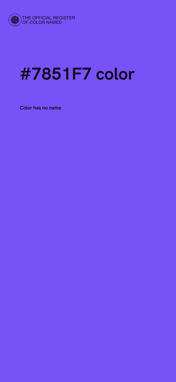 #7851F7 color image