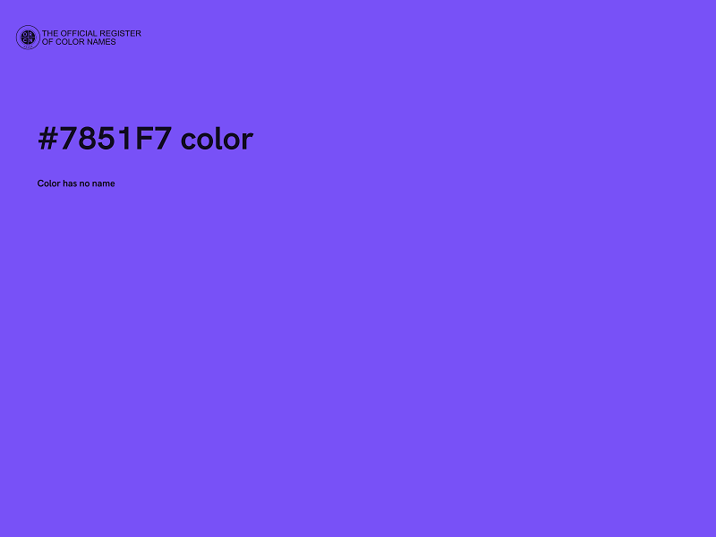 #7851F7 color image