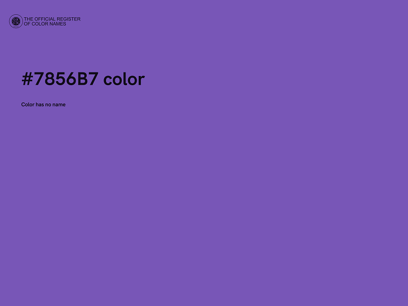 #7856B7 color image