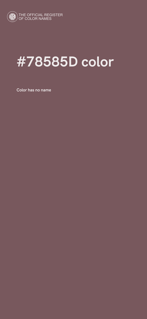 #78585D color image