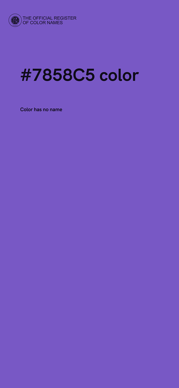 #7858C5 color image