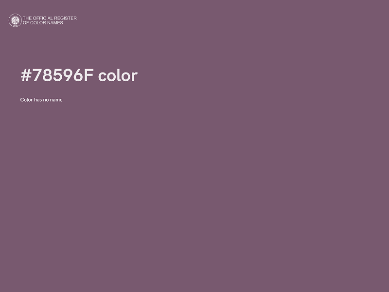 #78596F color image