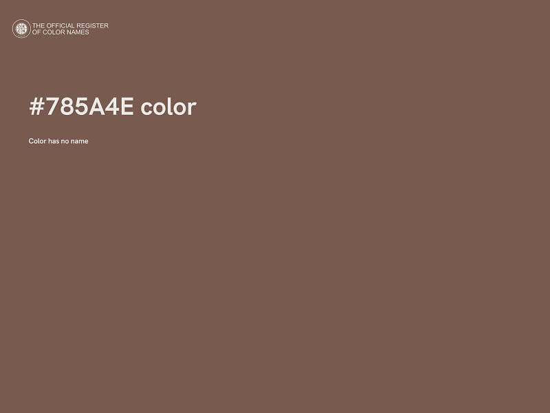 #785A4E color image