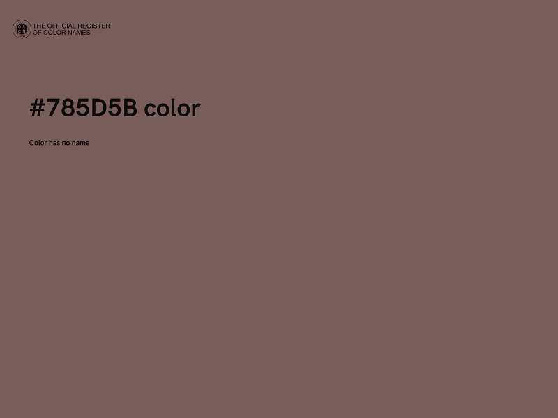 #785D5B color image