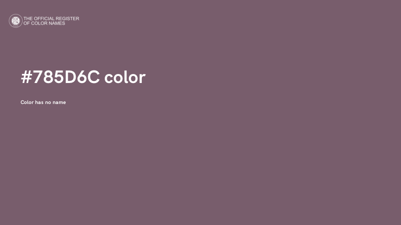 #785D6C color image