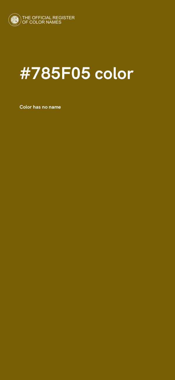 #785F05 color image