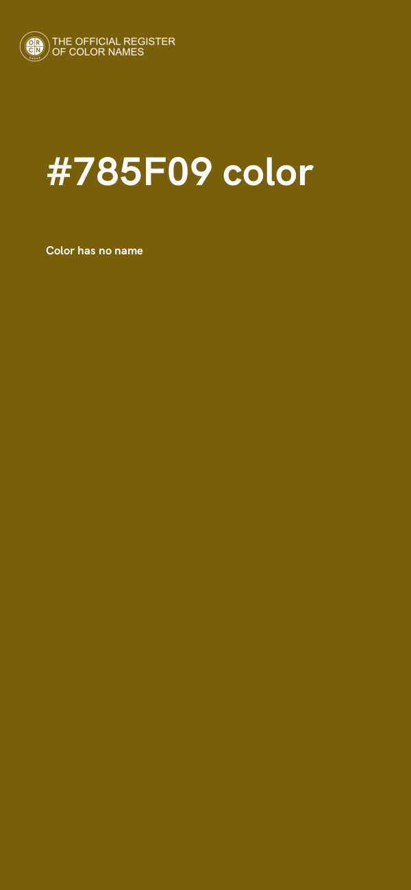 #785F09 color image