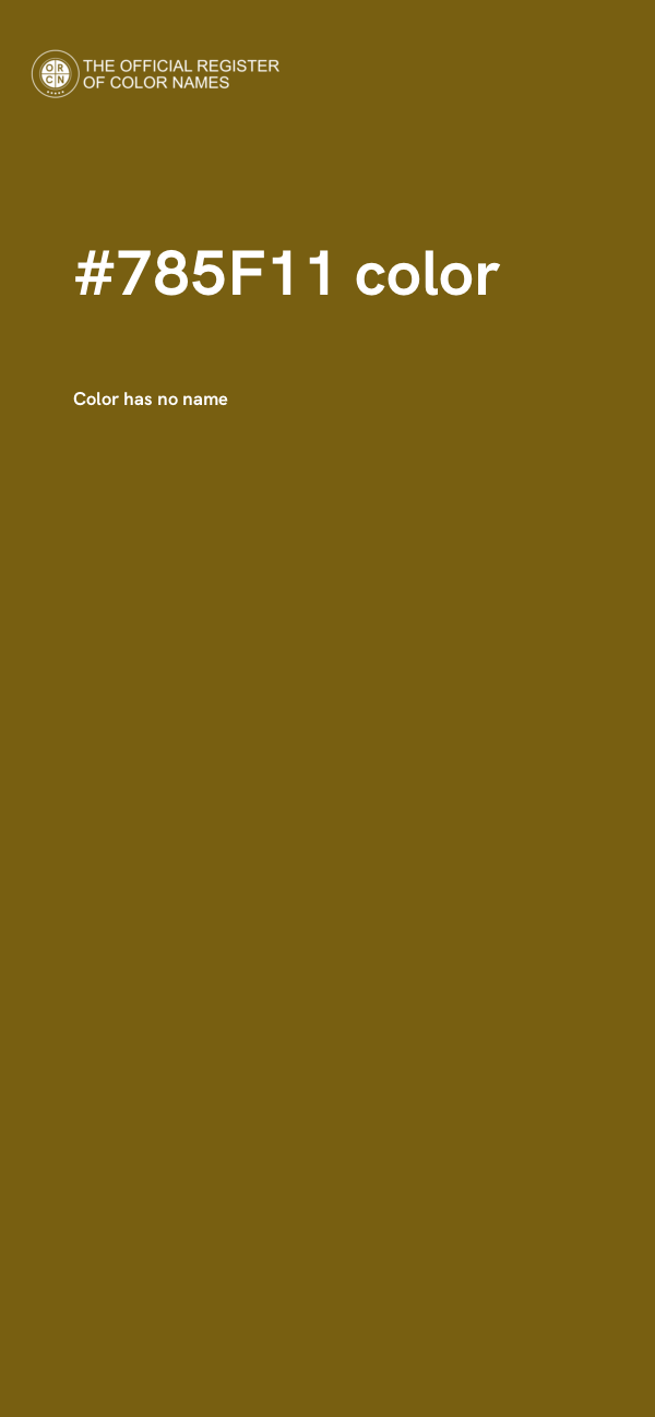 #785F11 color image