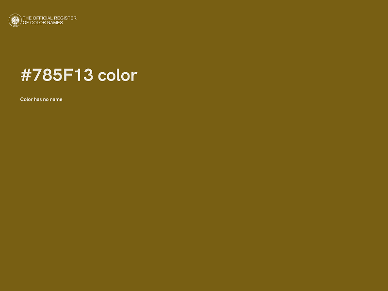 #785F13 color image