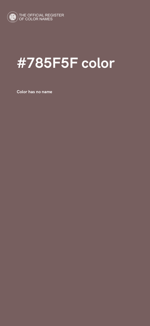 #785F5F color image