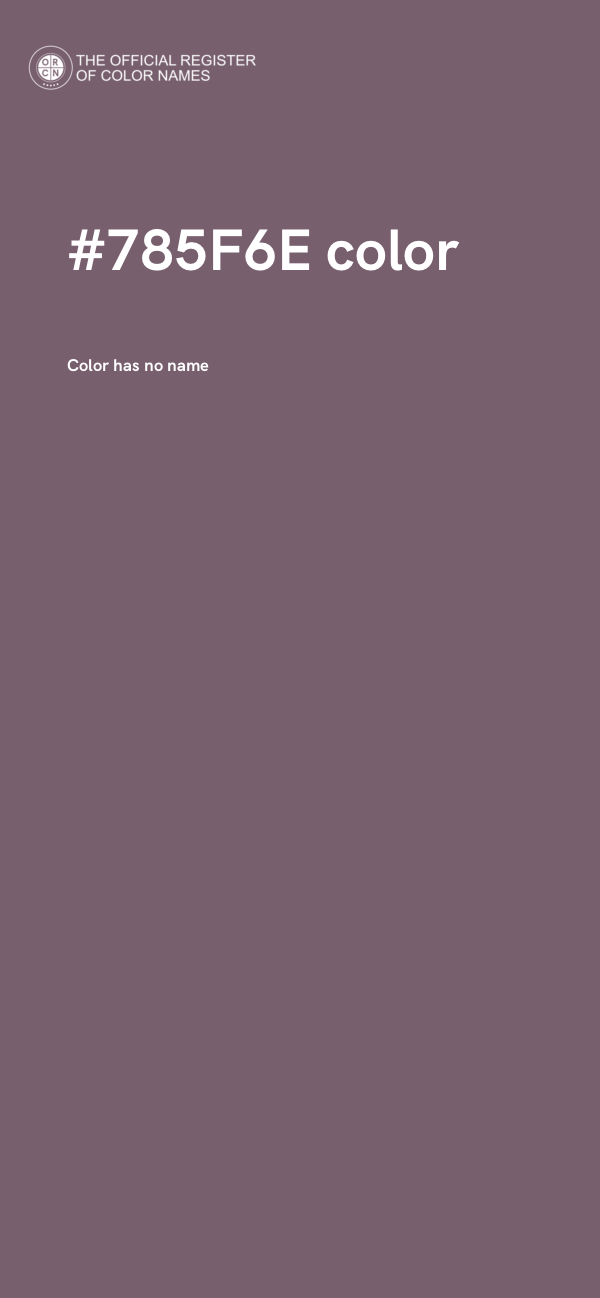 #785F6E color image