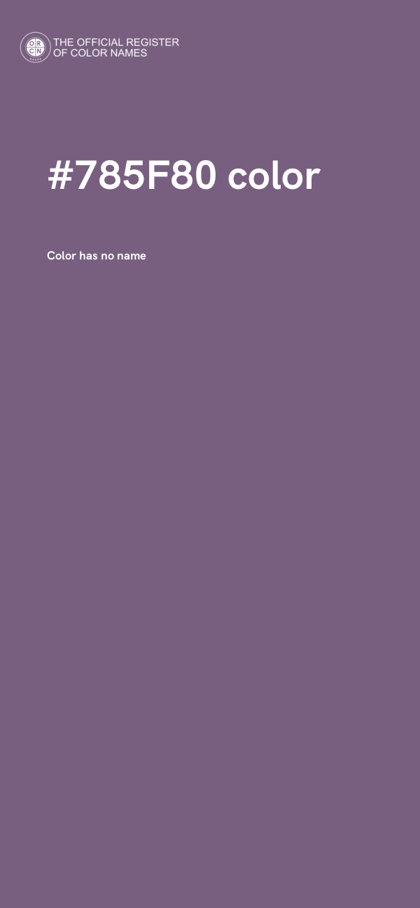 #785F80 color image
