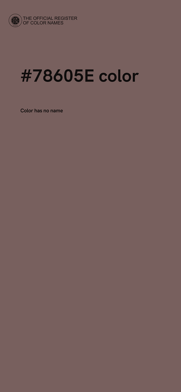 #78605E color image