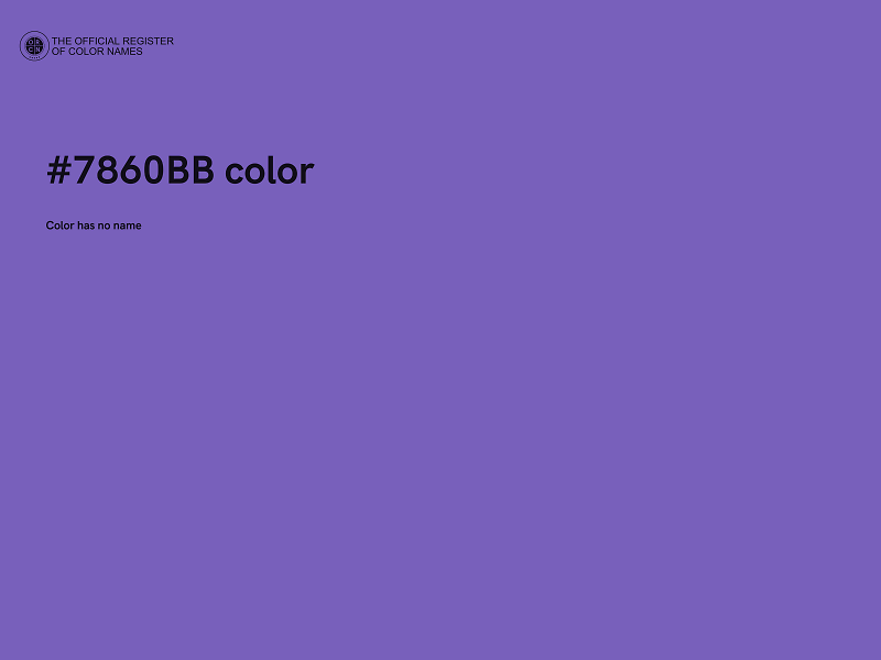 #7860BB color image