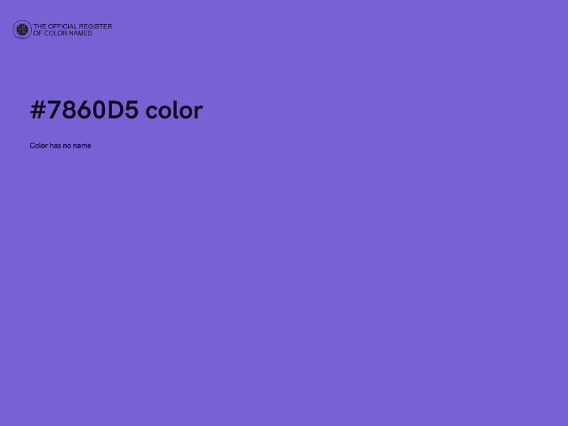 #7860D5 color image