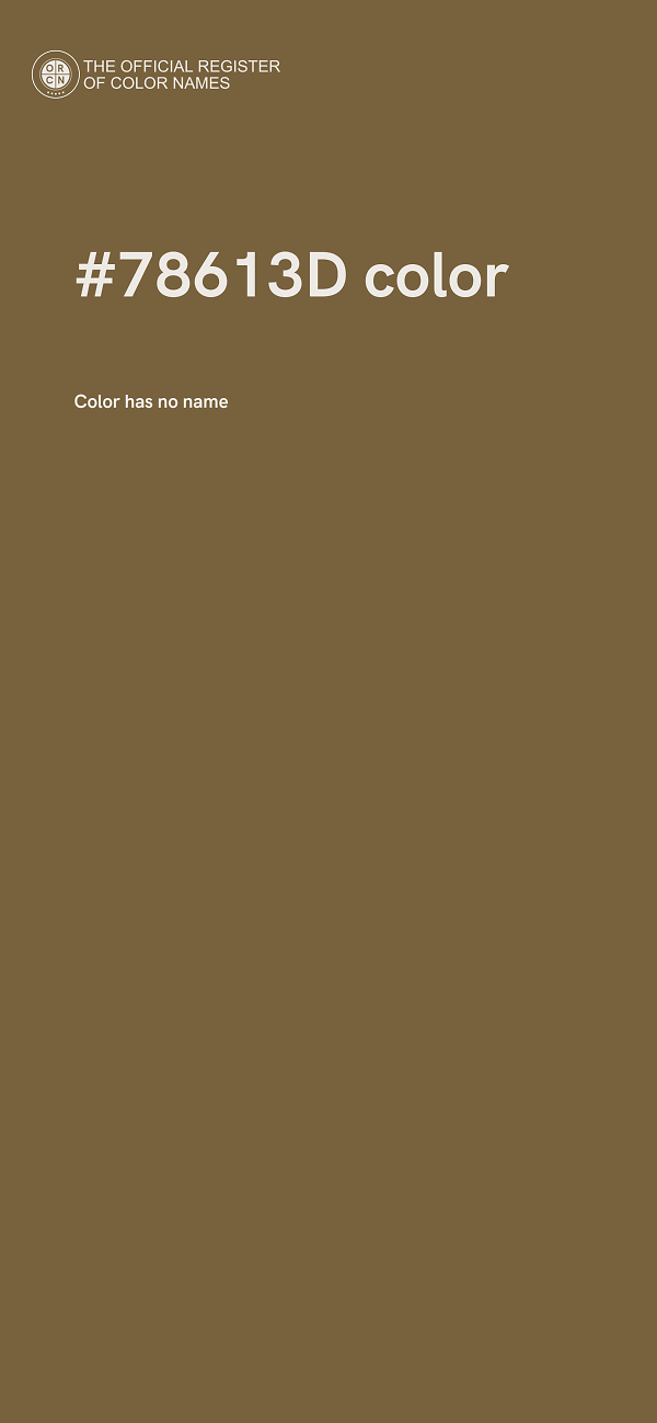 #78613D color image
