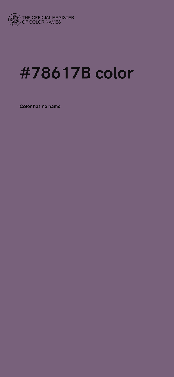 #78617B color image