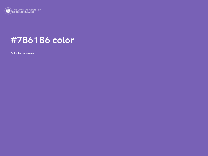 #7861B6 color image