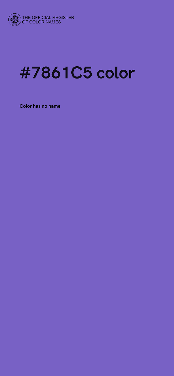 #7861C5 color image
