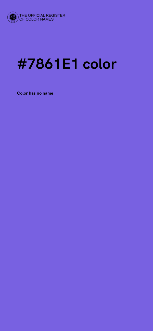 #7861E1 color image