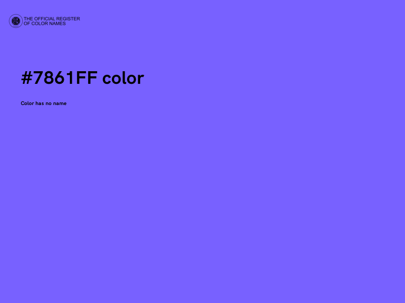 #7861FF color image