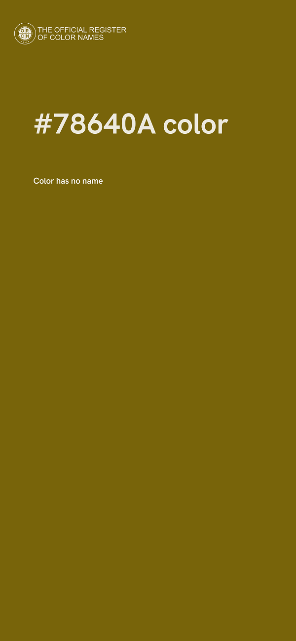 #78640A color image