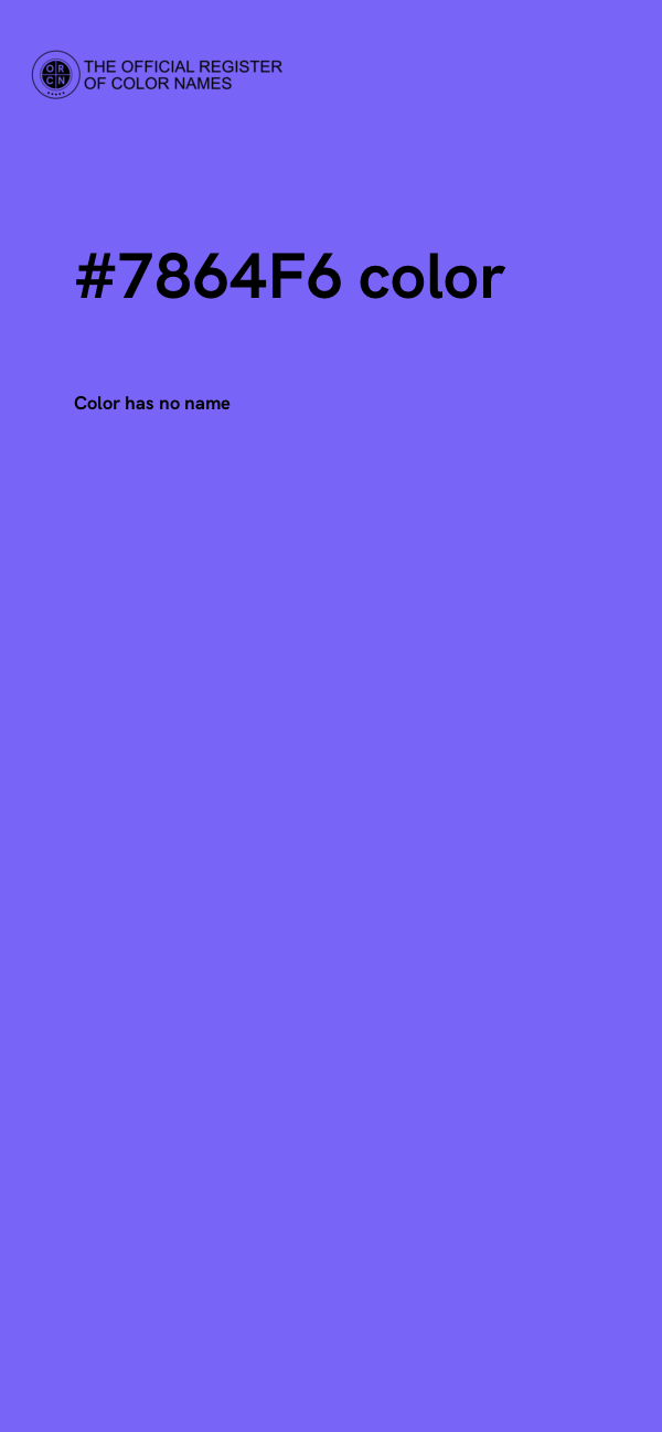 #7864F6 color image