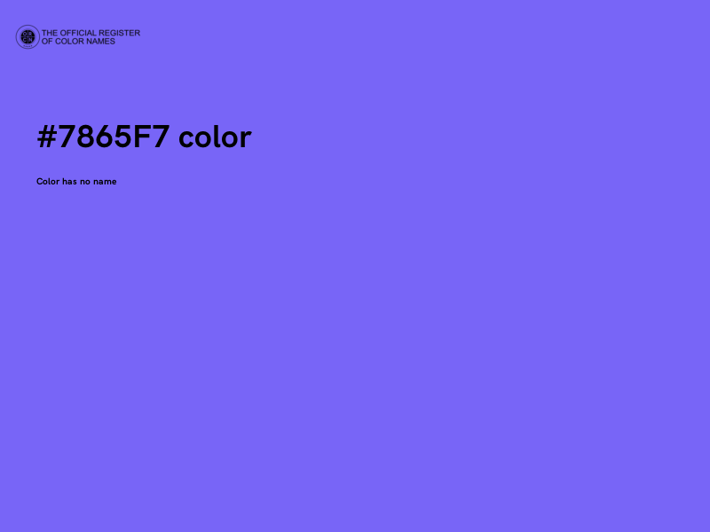 #7865F7 color image