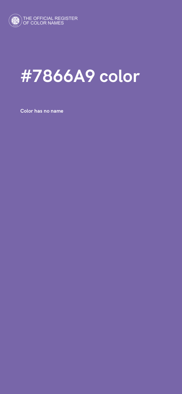 #7866A9 color image