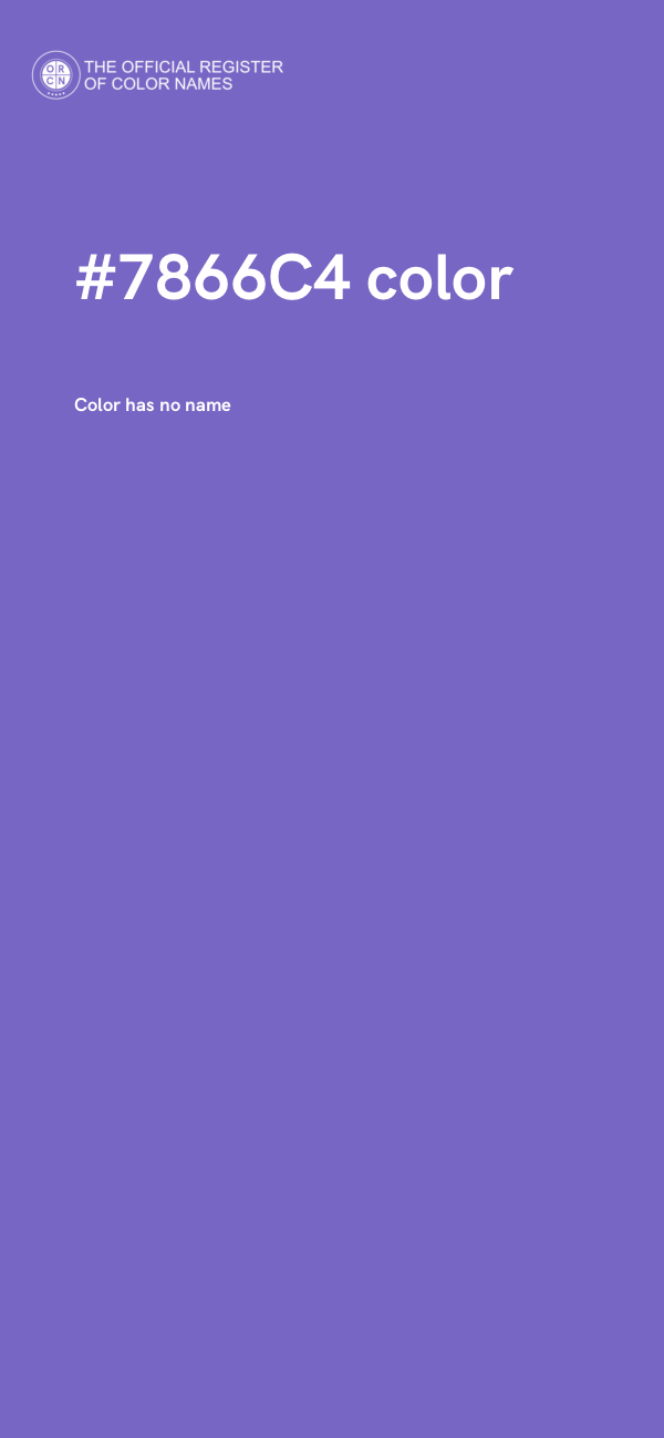 #7866C4 color image