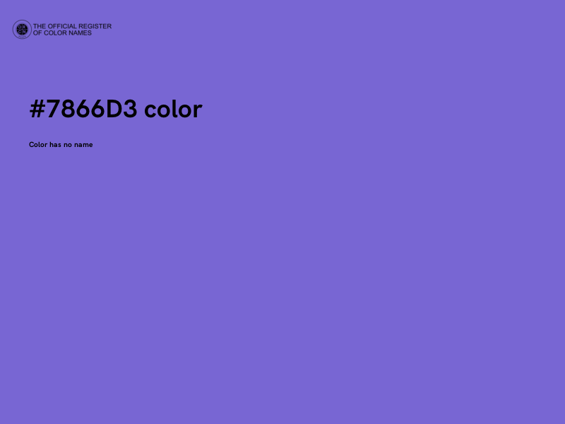 #7866D3 color image