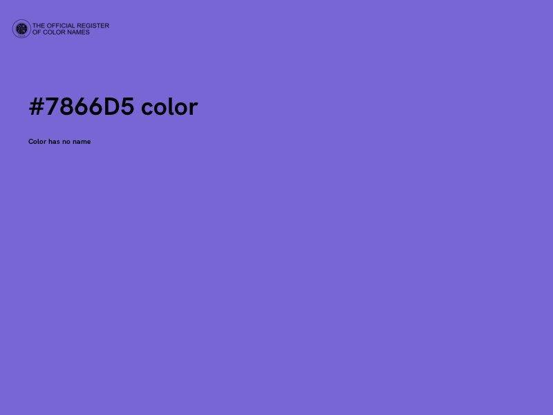 #7866D5 color image