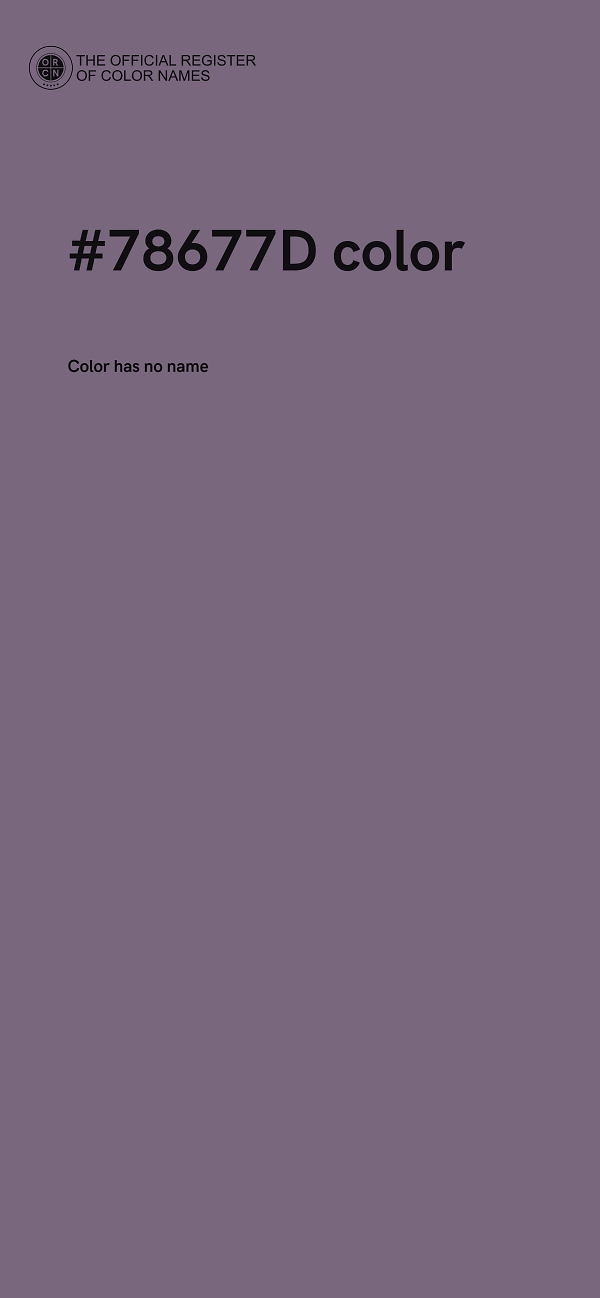 #78677D color image