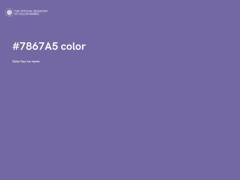 #7867A5 color image