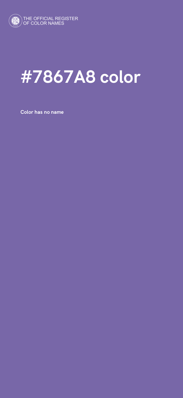 #7867A8 color image