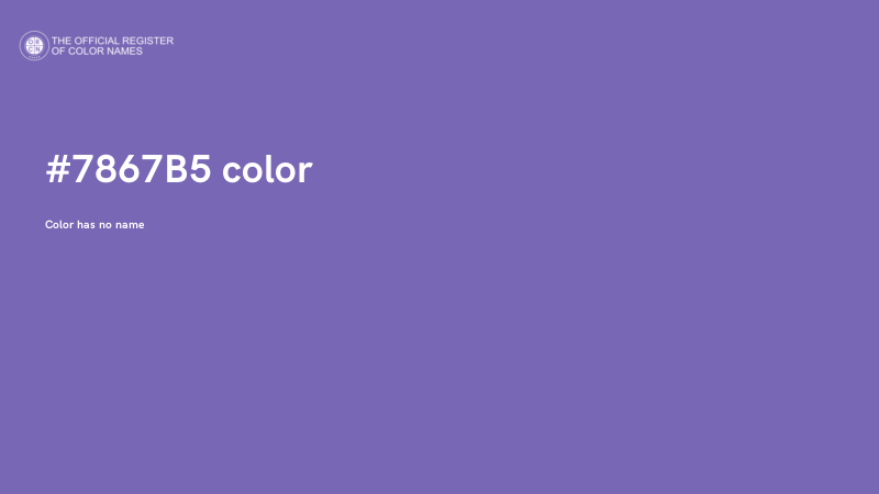 #7867B5 color image