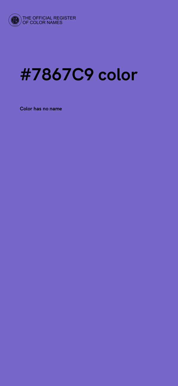 #7867C9 color image