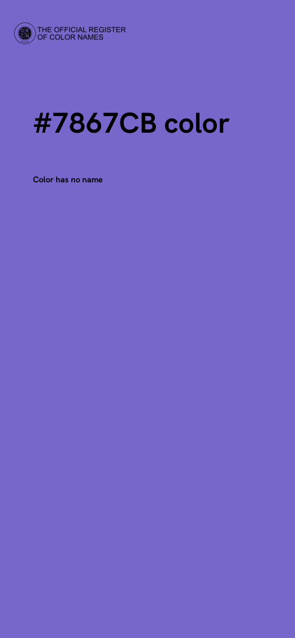 #7867CB color image