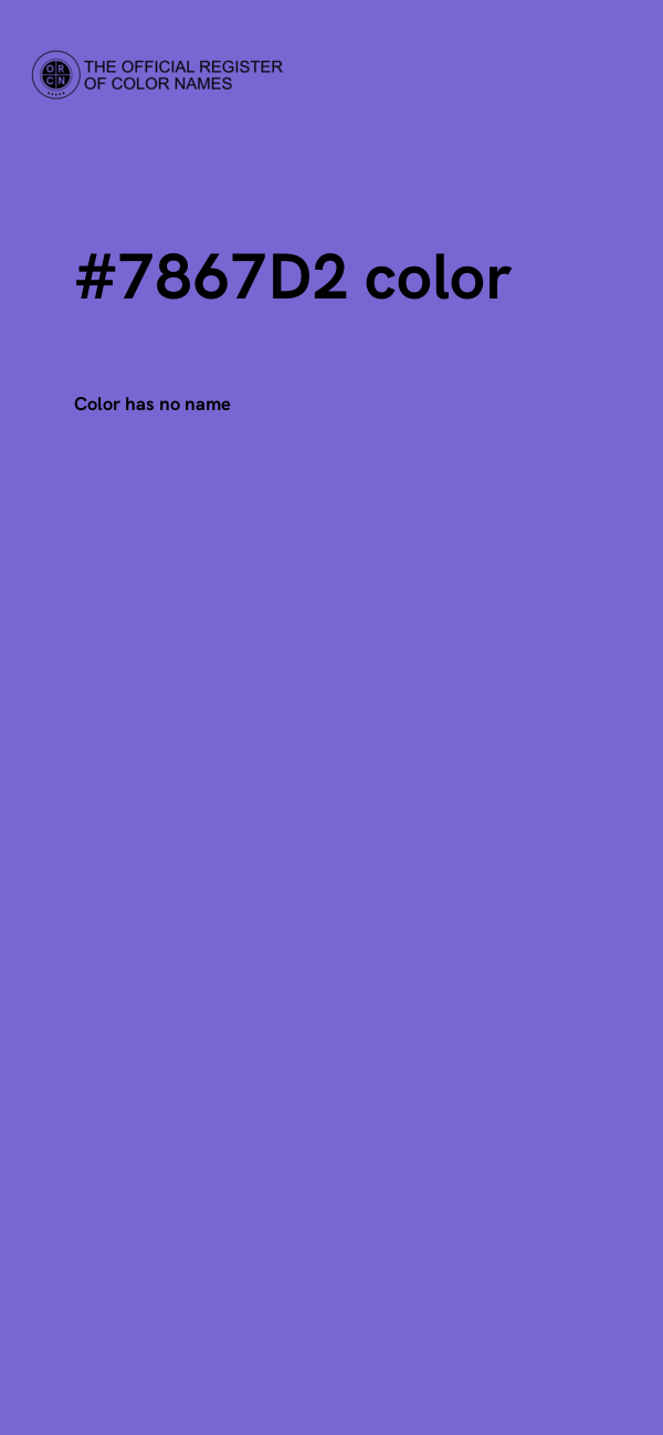 #7867D2 color image