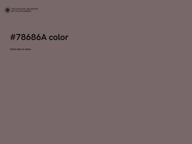 #78686A color image