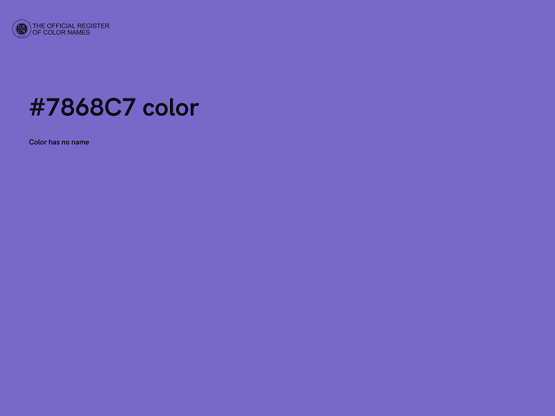 #7868C7 color image