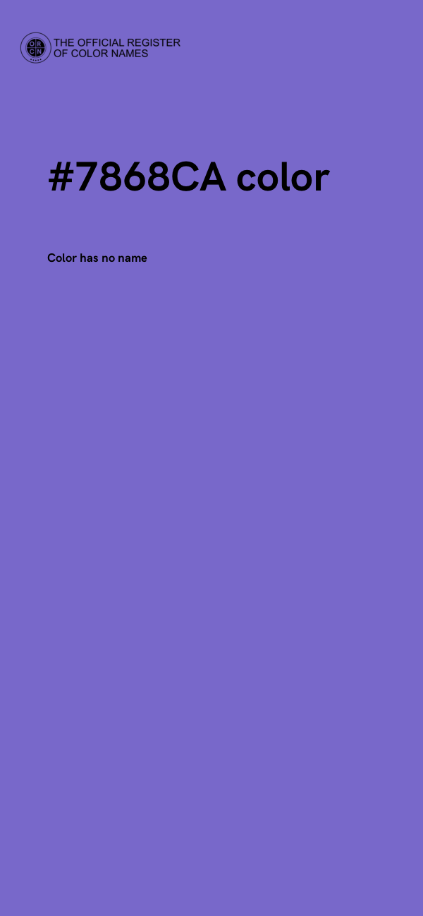 #7868CA color image