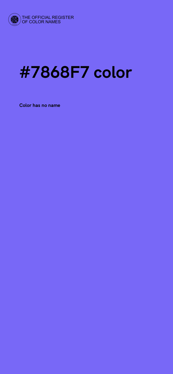 #7868F7 color image