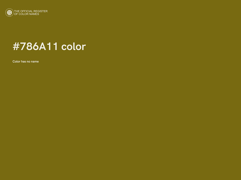 #786A11 color image