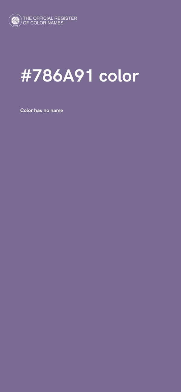 #786A91 color image